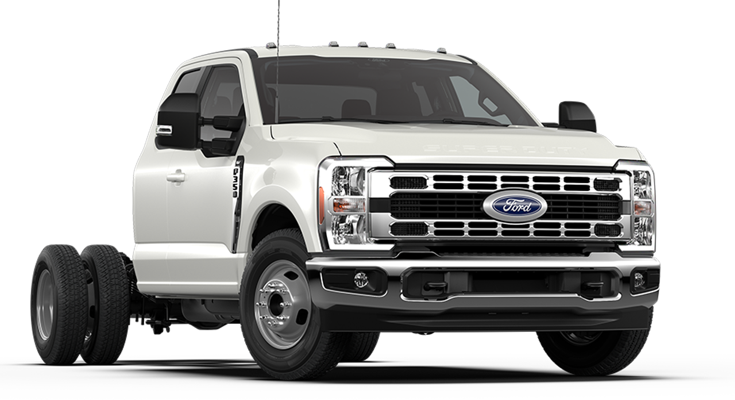Ford Super Duty® à châssis-cabine F-350® XLT 2026 illustré en avalanche
