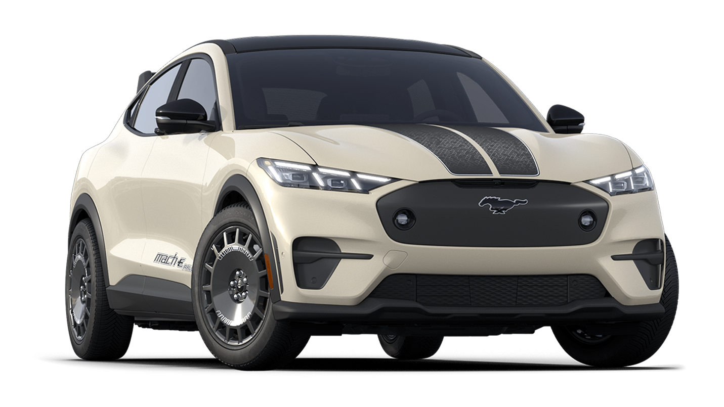 Ford Mustang Mach-E® Rally 2025 en sable du désert