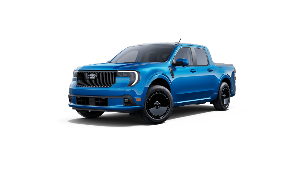 Un Ford Maverick® Lobo™ 2025 bleu vitesse