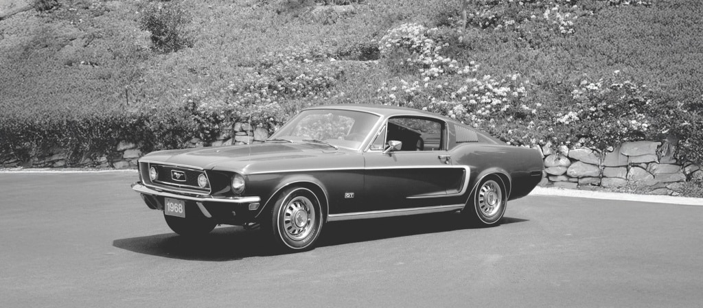 Une Ford Mustang GT ‘559 coupé de 1968