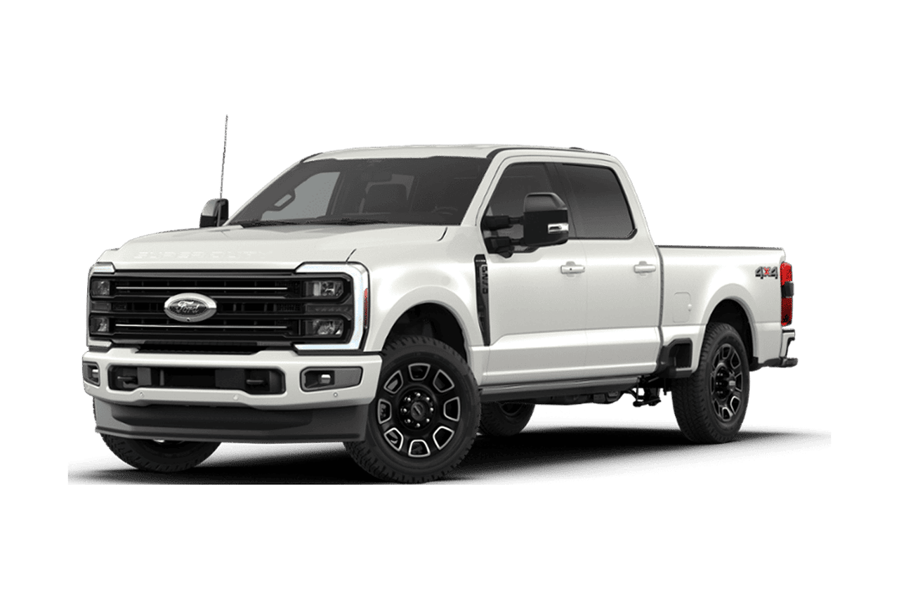 Ford Super Duty® F-250® Platinum® 2026 gris avalanche sur fond blanc