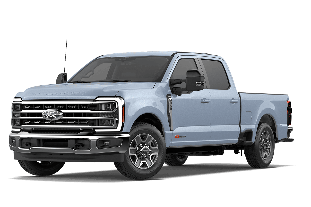 Modèle Ford Super Duty® F-350® King Ranch® 2027, couleur gris marais sur fond blanc