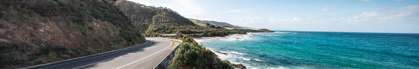 Autoroute le long de l’océan
