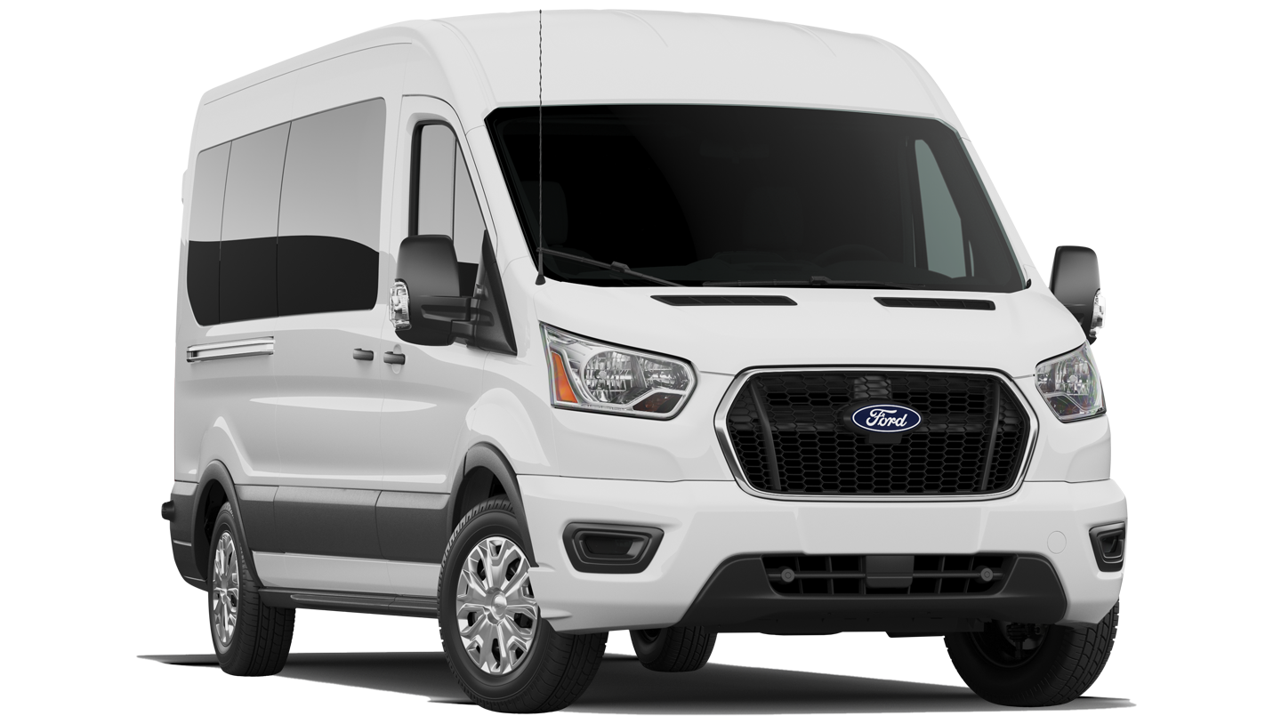 Modèle de fourgonnette de transport de passagers XLT Ford Transit® 2026 en blanc Oxford