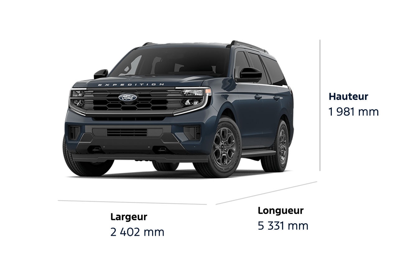 Dimensions du VUS Ford Expedition® Active 2026