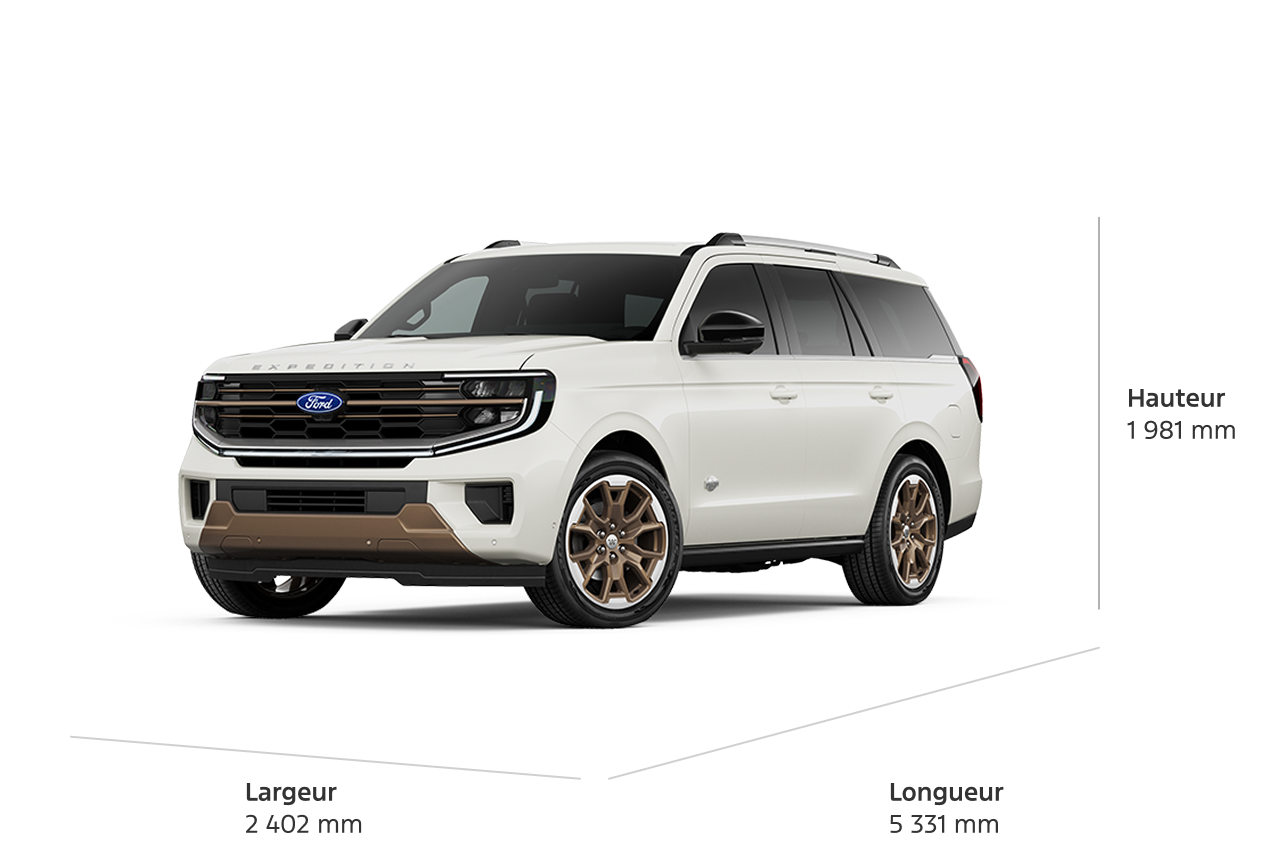 2027 Ford Expedition® King Ranch® SUV dimensions