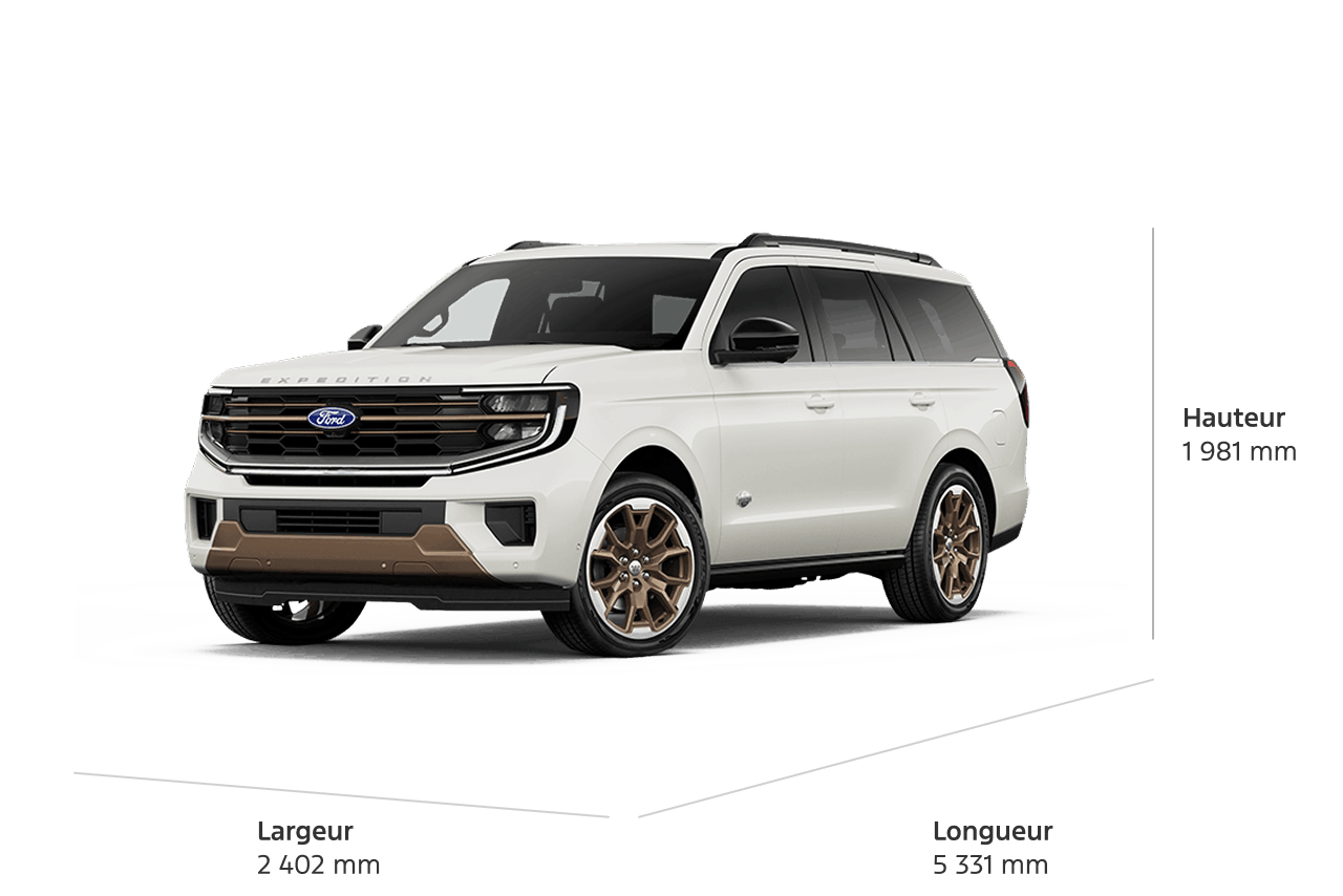 2027 Ford Expedition® King Ranch® SUV dimensions