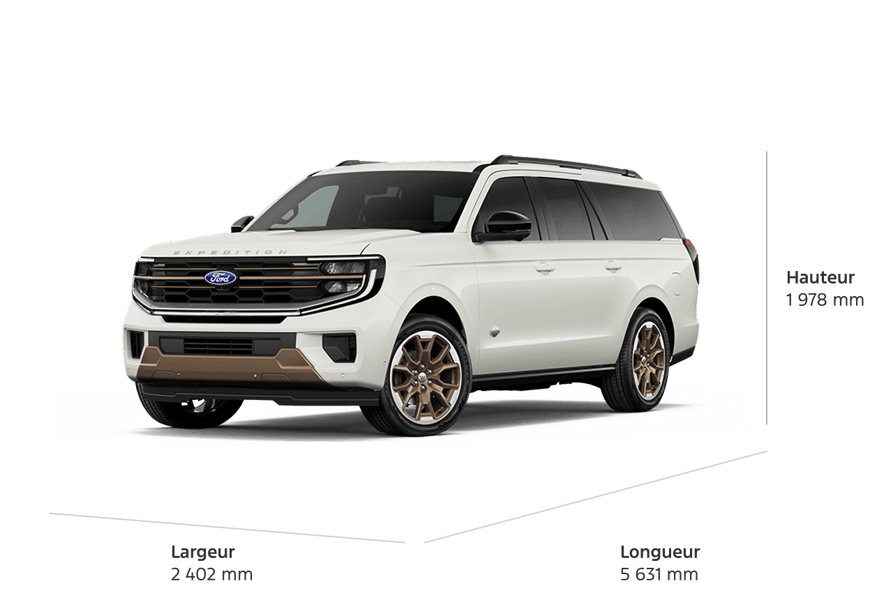 2027 Ford Expedition® MAX King Ranch® SUV dimensions
