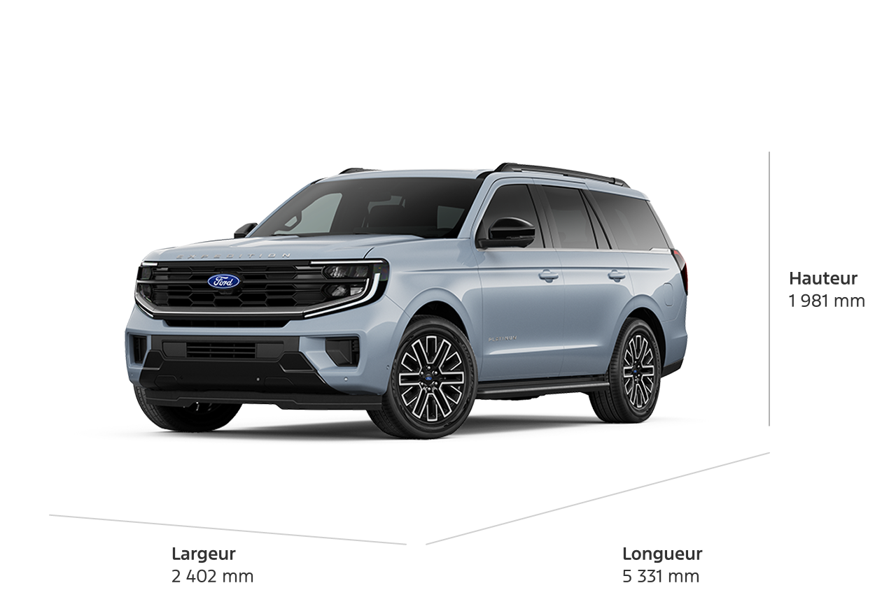 2027 Ford Expedition® Platinum™ SUV dimensions