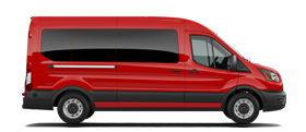 Fourgon de passagers Ford Transit® 2026 en rouge course