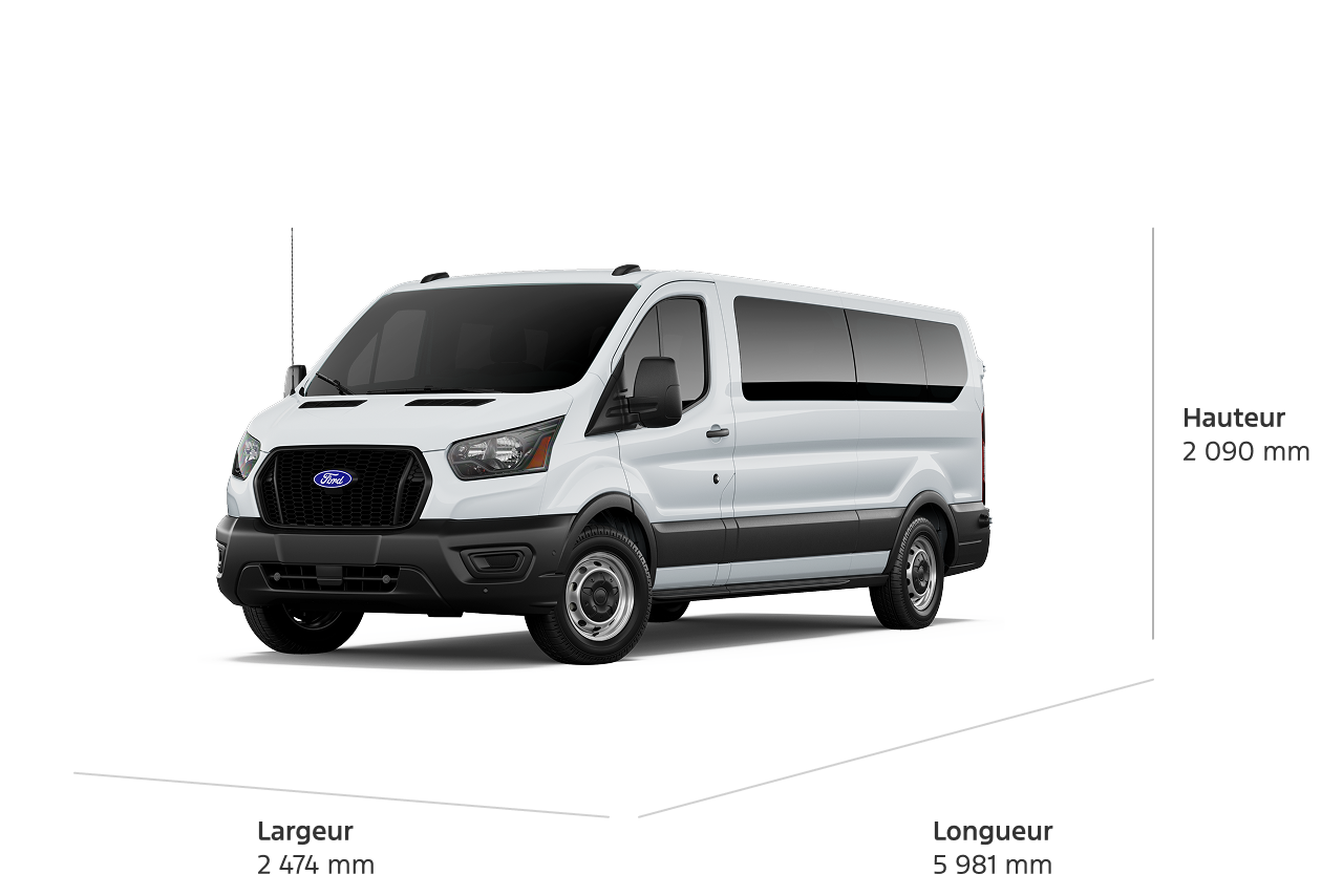 L'extérieur du modèle Ford Transit XL 2027