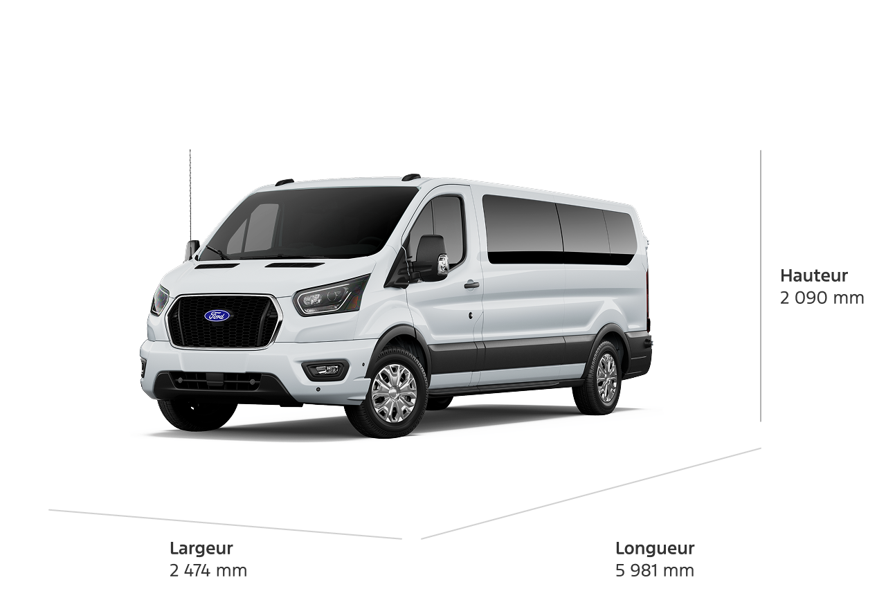 L'extérieur du modèle Ford Transit XLT 2027 