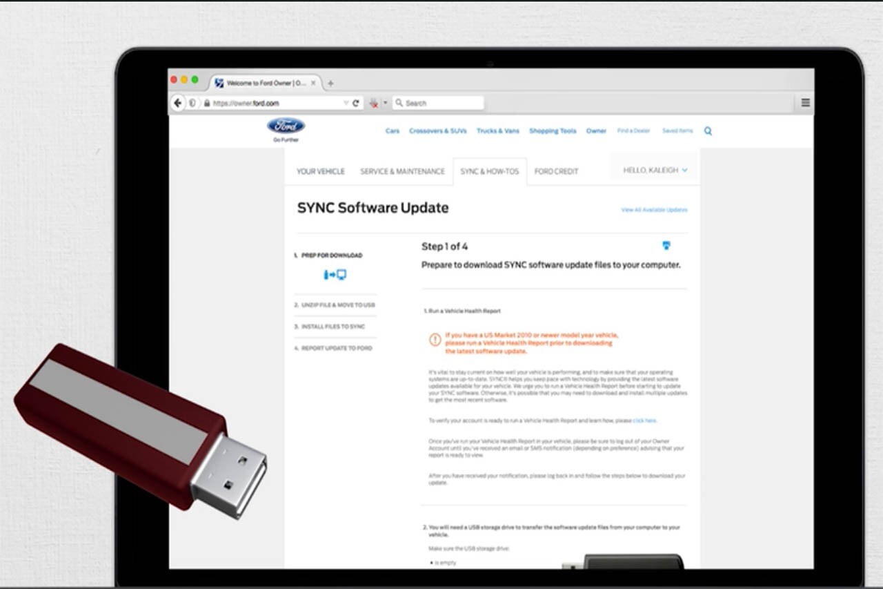Vidéo de démonstration des mises à jour de SYNC par USB
