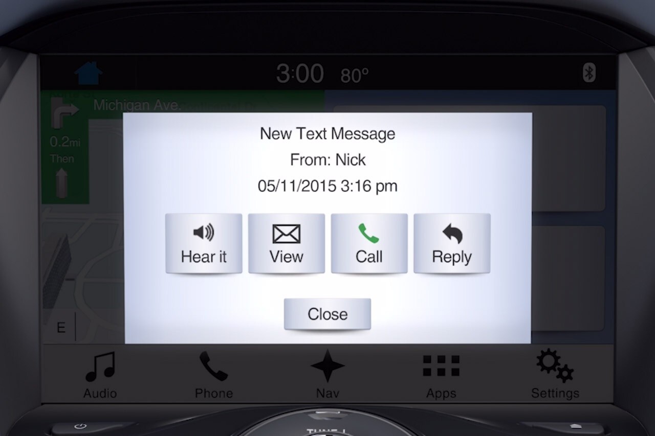 Vidéo de démonstration des messages texte SYNC