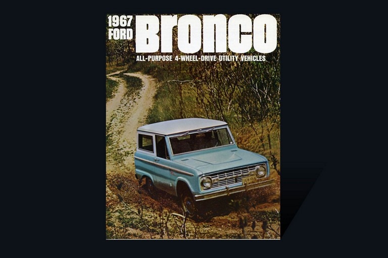 couverture de la brochure du véhicule Ford Bronco 1967