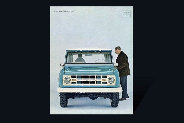 couverture de la brochure du véhicule Ford Bronco 1968