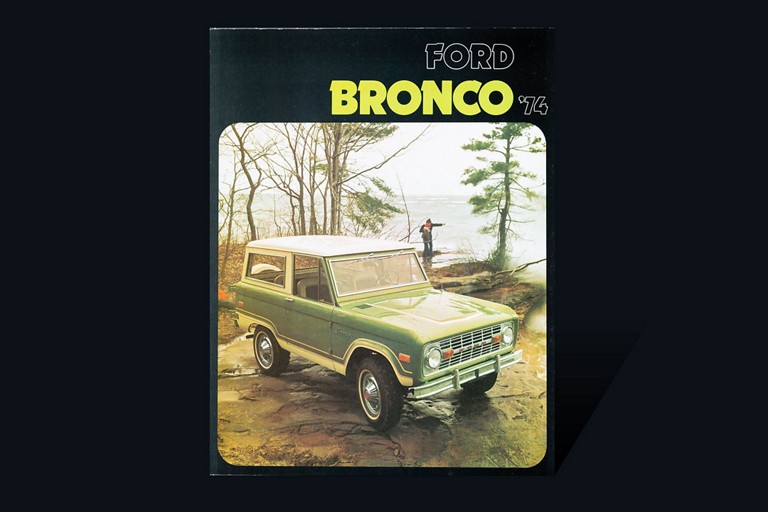 couverture de la brochure du véhicule Ford Bronco 1974
