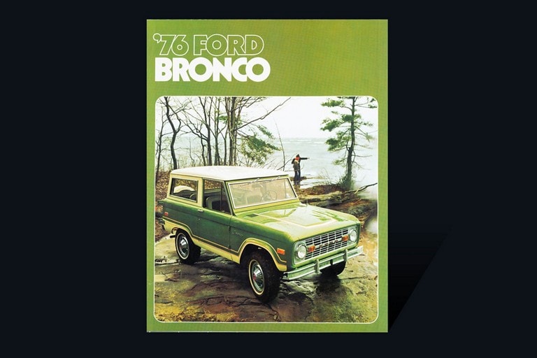 couverture de la brochure du véhicule Ford Bronco 1976