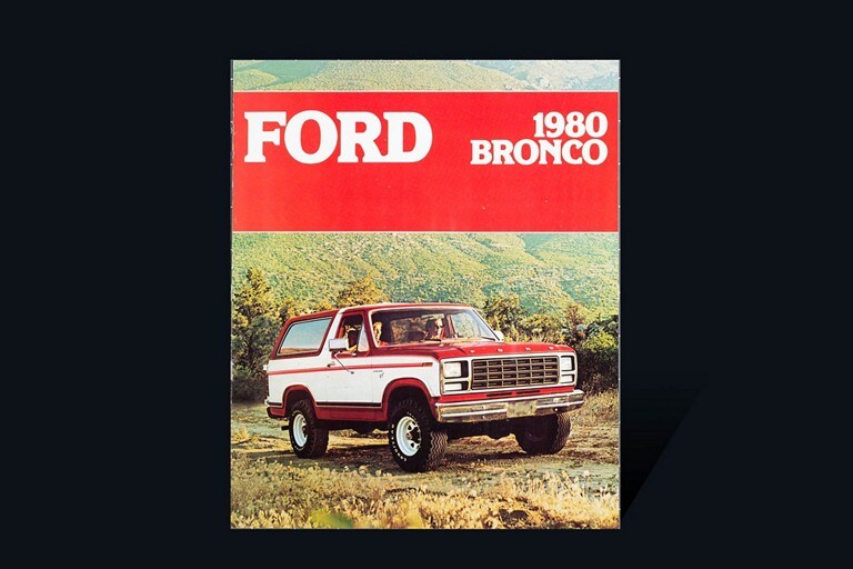 couverture de la brochure du véhicule Ford Bronco 19 80
