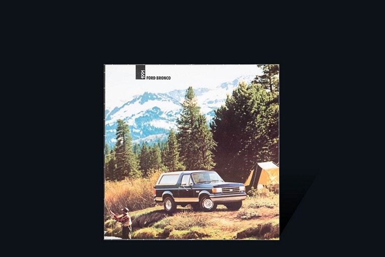 couverture de la brochure du véhicule Ford Bronco 19 91 