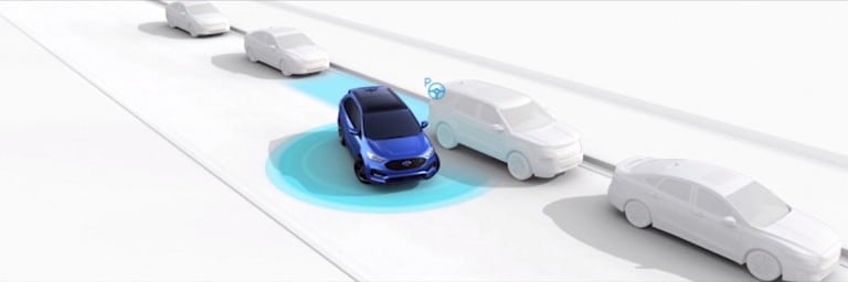 Animation illustrant le Stationnement actif perfectionné