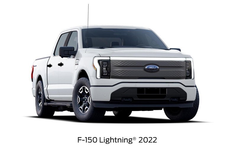 Ford F-150 Lightning 2022 en blanc 