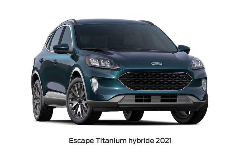 Ford Escape Titanium hybride 2021 en Bleu antimatière 