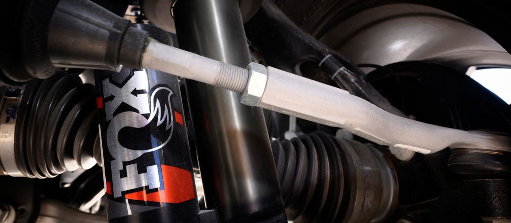 Gros plan du système de suspension HOSS sur un VUS Ford Bronco® 2025