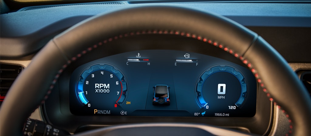 Le tableau de bord numérique sur un VUS Ford Bronco® 2025