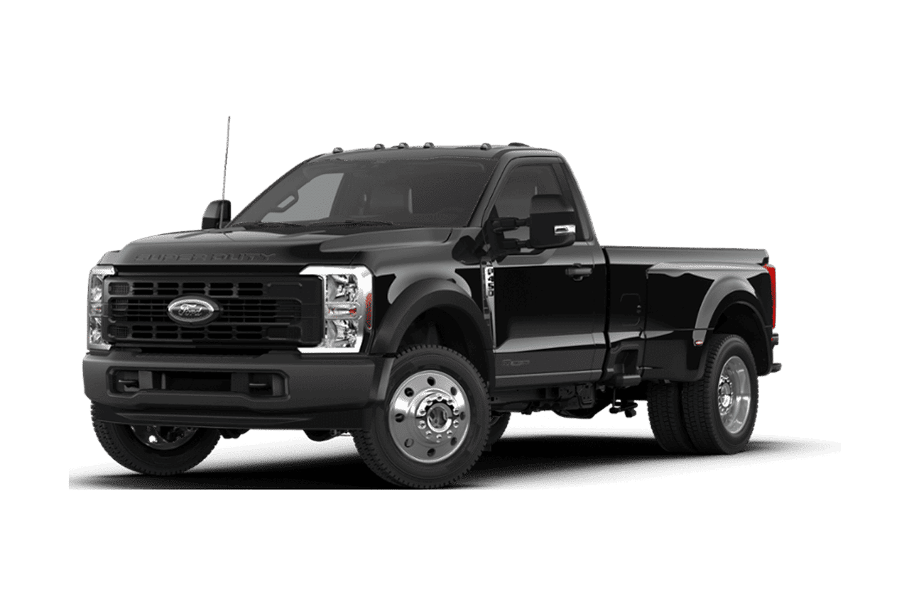 Ford Super Duty® F-450® XL 2026 en noir agate sur fond blanc