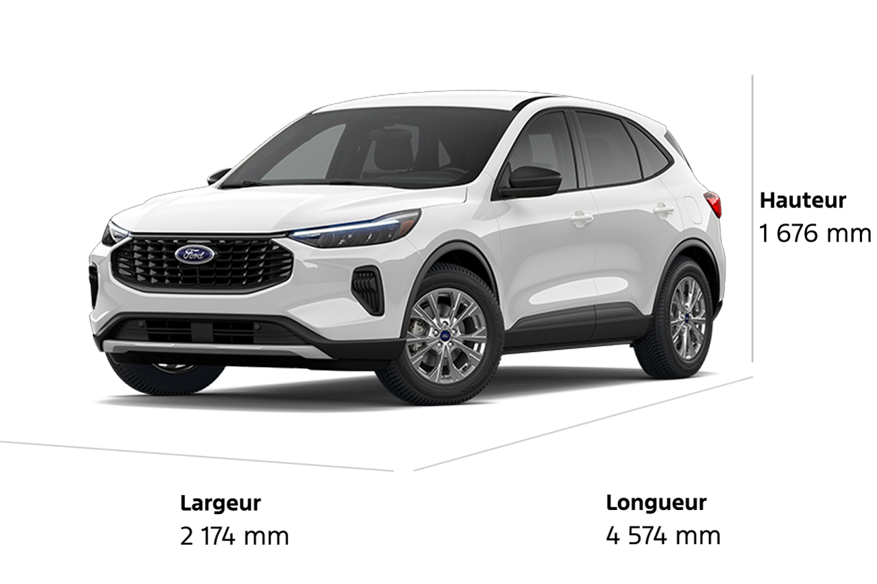 Dimensions du modèle Ford Escape® Active® 2026