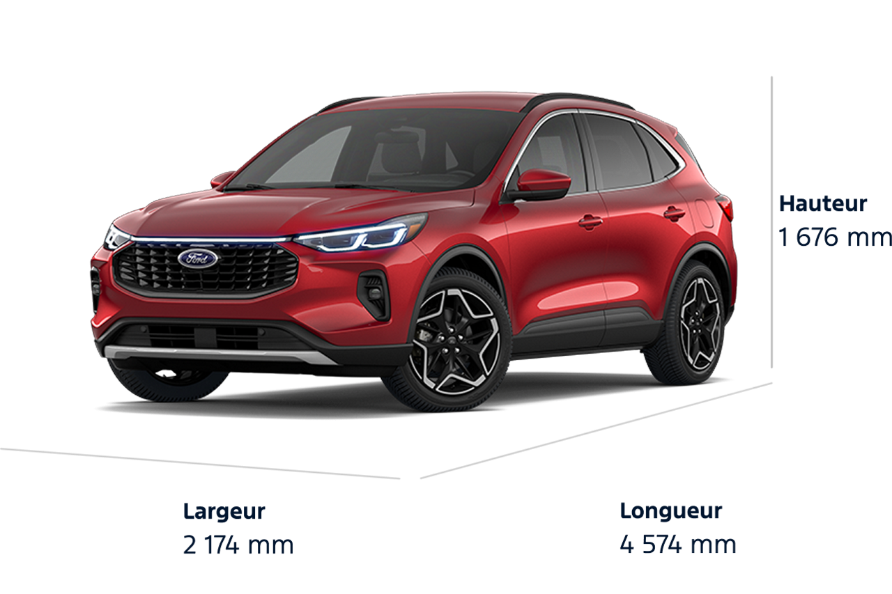 Dimensions du modèle Ford Escape® Platinum 2026