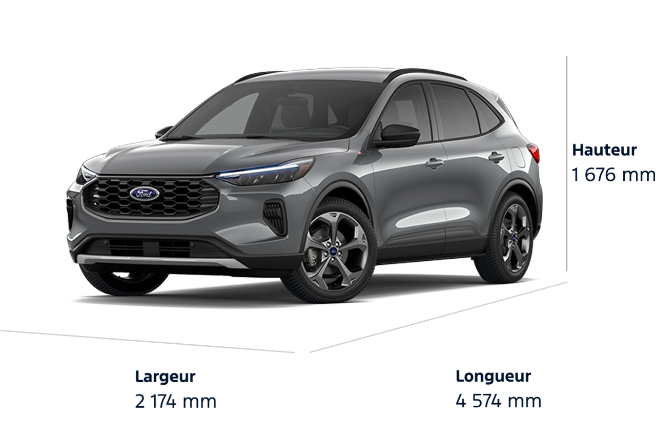 Dimensions du modèle Ford Escape® ST-Line 2026