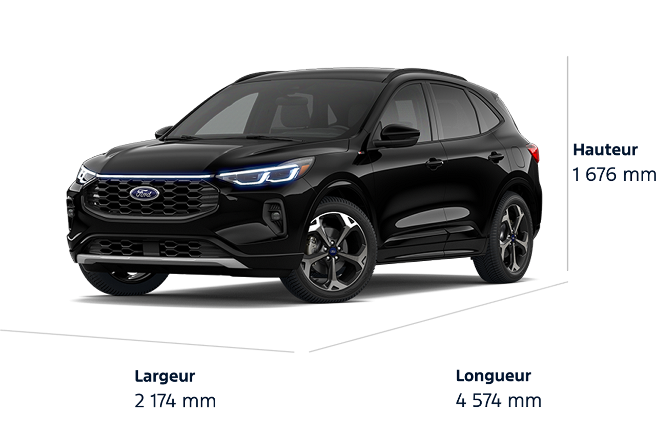 Dimensions du modèle Ford Escape® ST-Line Elite 2026