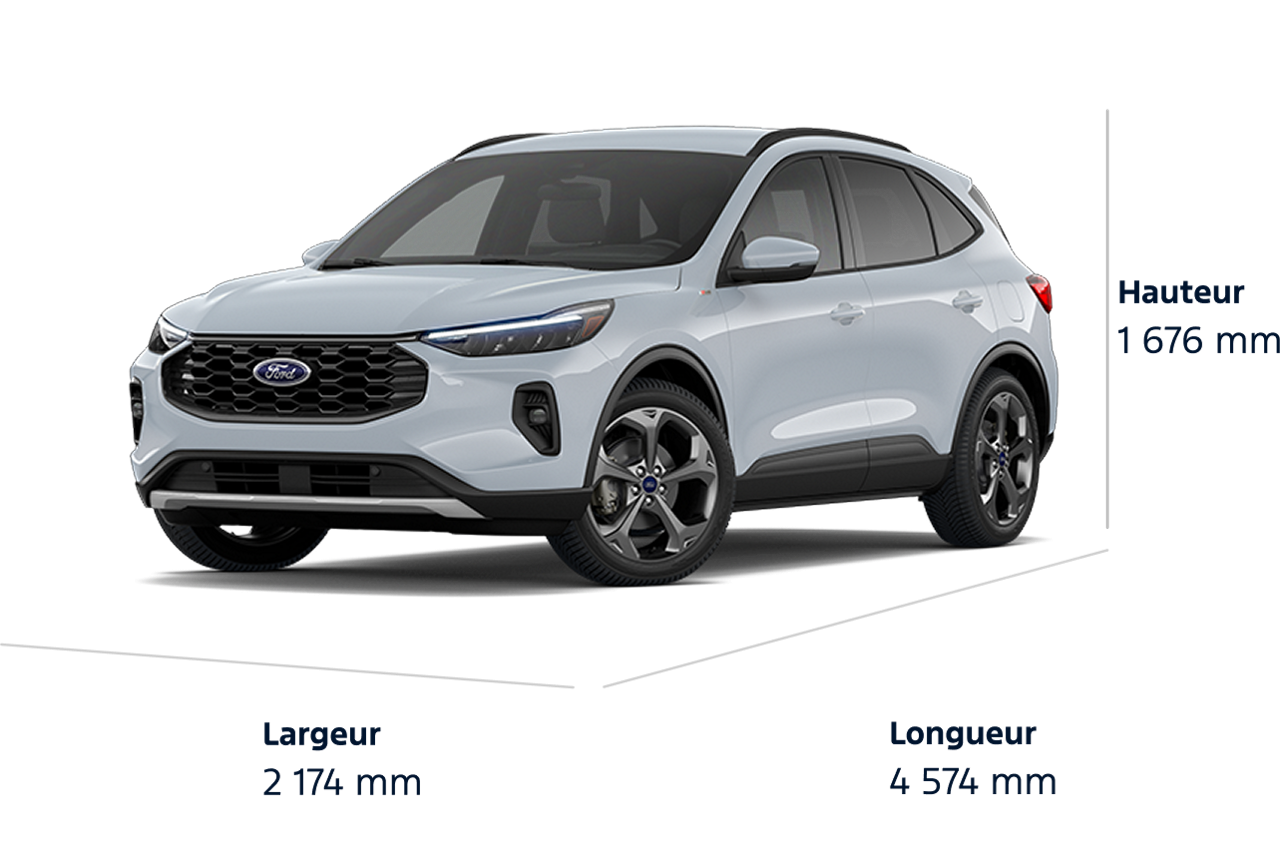 Dimensions du modèle Ford Escape® ST-Line Select 2026