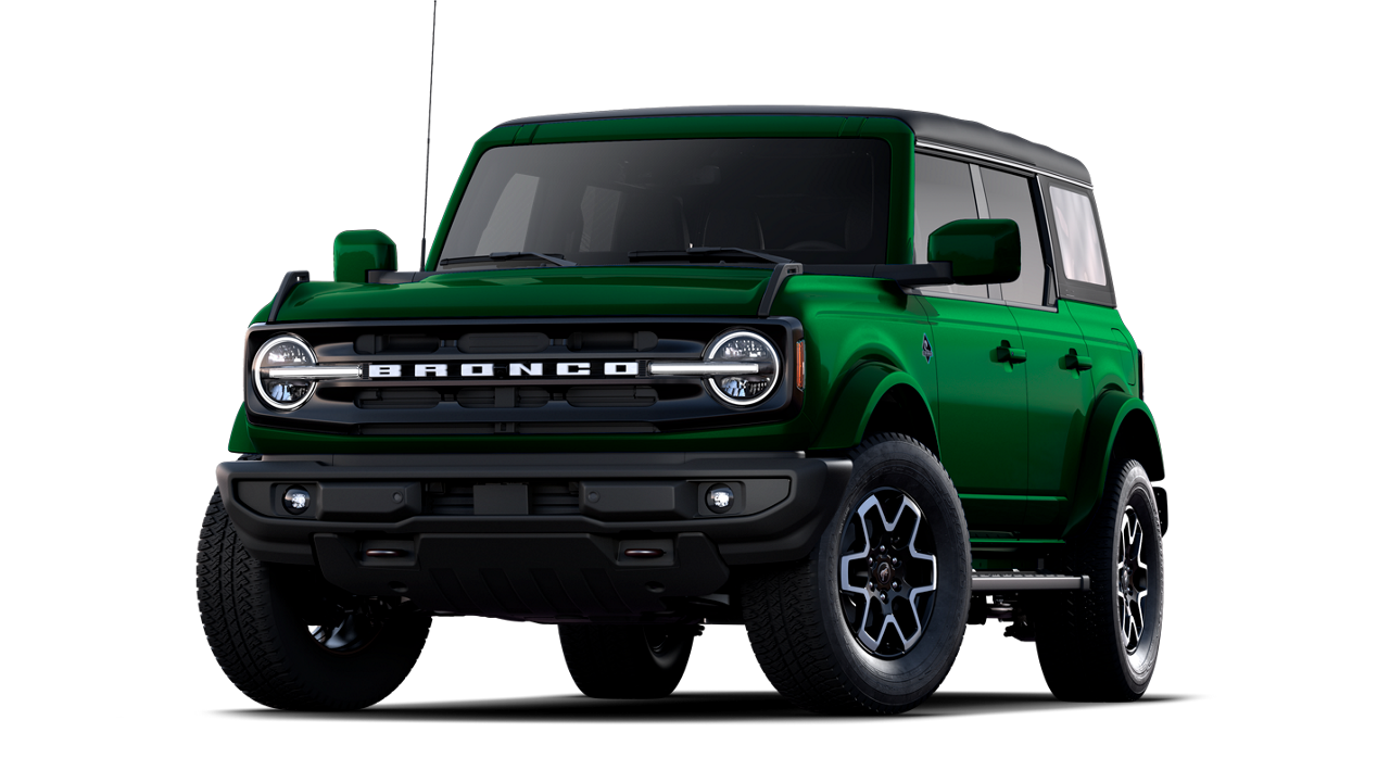 Un VUS Ford Bronco® Outer Banks® 2025 en vert éruption