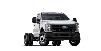 Ford F-350 XL Super Duty® à châssis-cabine 2025 illustré en blanc Oxford