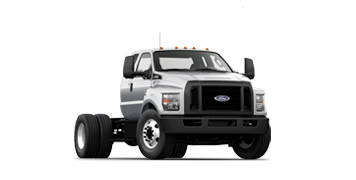 Ford F-650® 2026 à essence et à châssis droit en argent emblématique