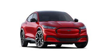 La Ford Mustang Mach-E® Premium 2023 en rouge rapide