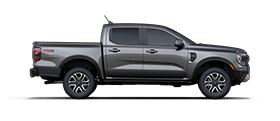 Ford Ranger LARIAT 2024 avec ensemble décor sport et ensemble FX4 en gris carbonisé
