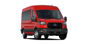 Fourgonnette de transport de passagers Ford Transit® XL 2023 en rouge course