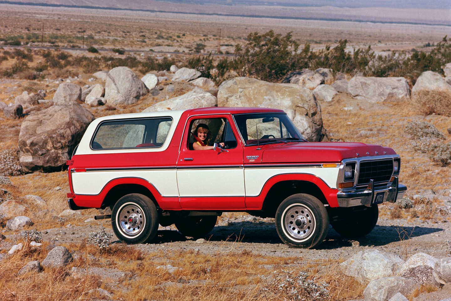 Ford Bronco Ranger X L T 1978 en rouge Castille 