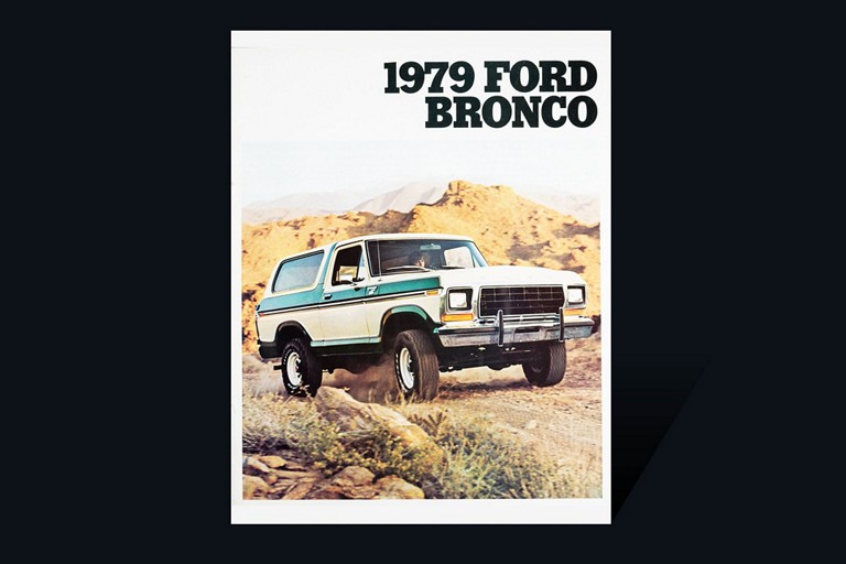 couverture de la brochure du véhicule Ford Bronco 1979