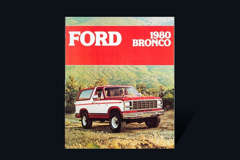 couverture de la brochure du véhicule Ford Bronco 19 80