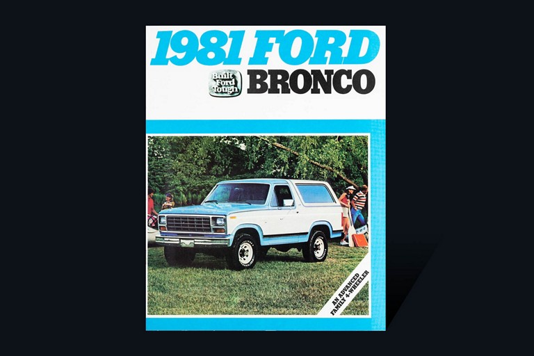 couverture de la brochure du véhicule Ford Bronco 19 81