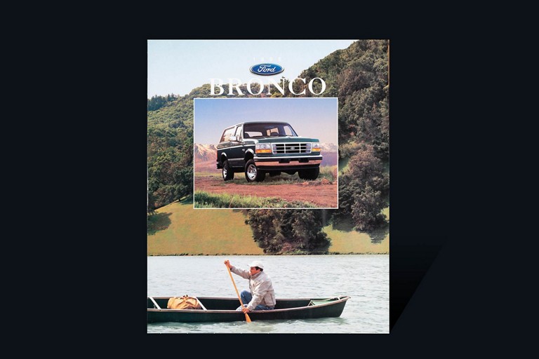 couverture de la brochure du véhicule Ford Bronco 19 96