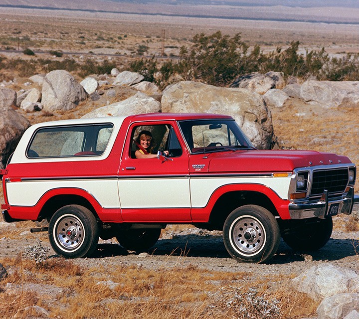 Ford Bronco Ranger X L T 1978 en rouge Castille 