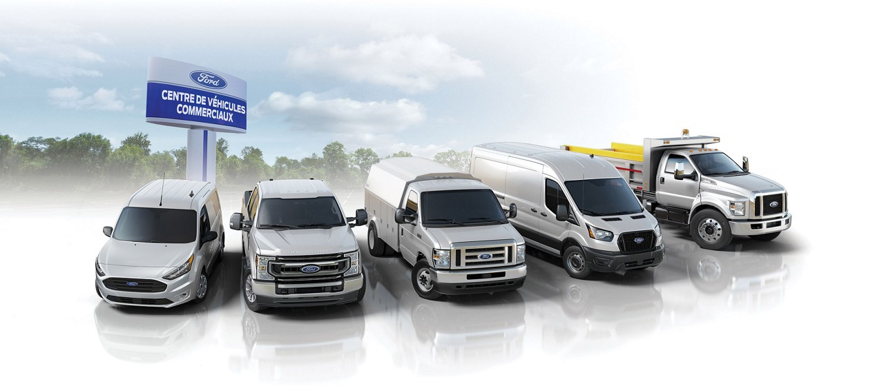 Gamme de véhicules commerciaux modifiés Ford.