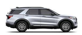 Modèle Ford Explorer® Active 2025 en couleur argent emblématique métallisé