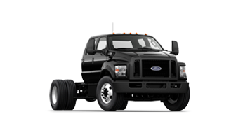 Ford F-750® SD 2026 au diesel, à châssis droit en noir agate